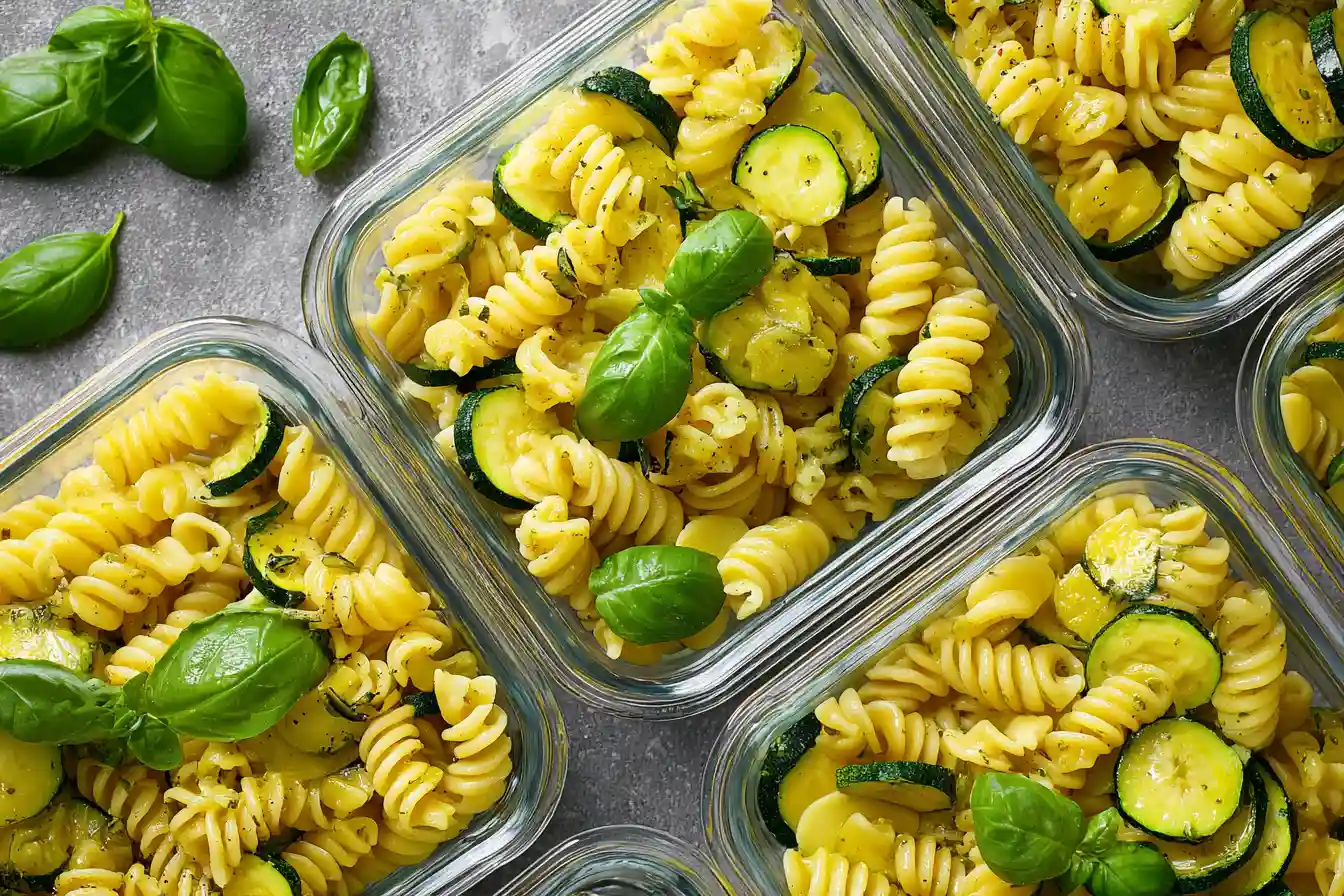 Schnelle Pasta mit Zucchini,