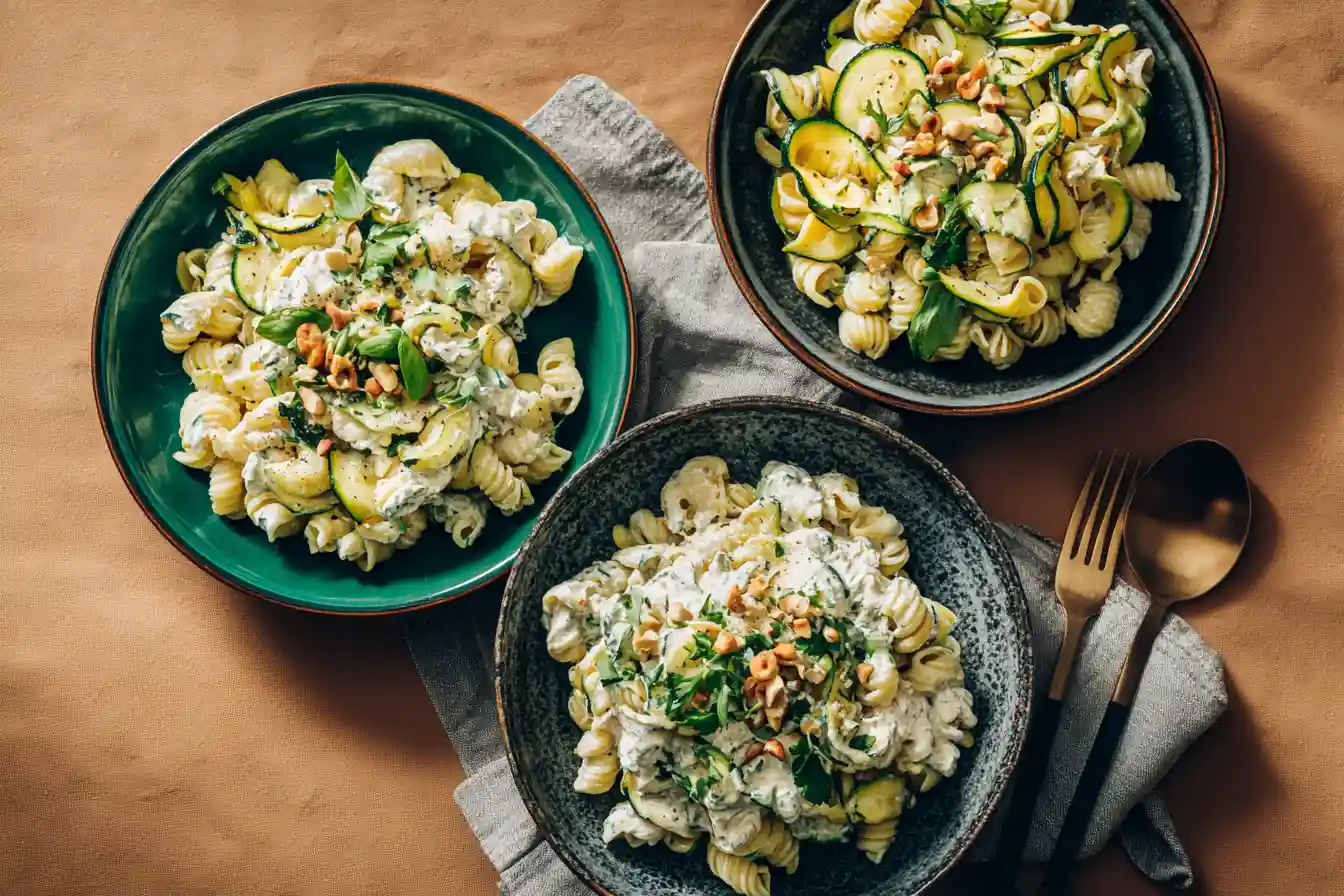 Schnelle Pasta mit Zucchini,