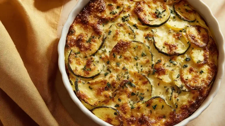 Kartoffel Zucchini Auflauf – goldbraun überbacken mit