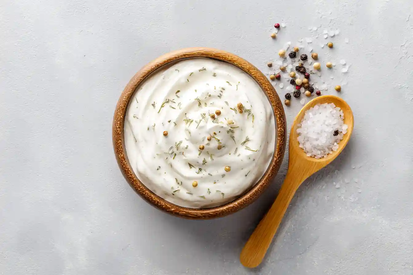 Sahne-Milch-Mix mit Kräutern für cremigen Kartoffel Zucchini Auflauf