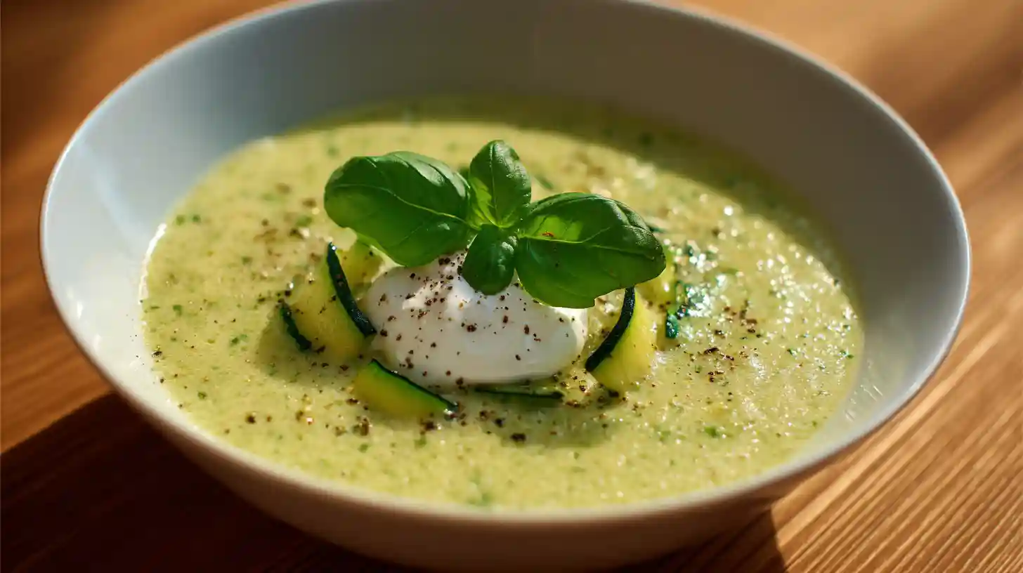 Cremige Zucchini Suppe