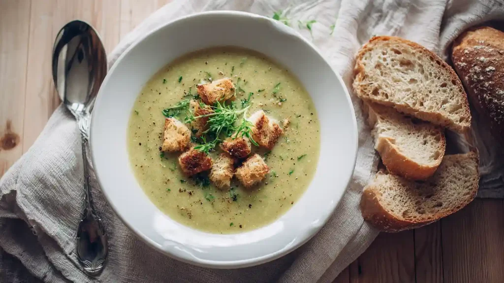 Cremige Zucchini Suppe