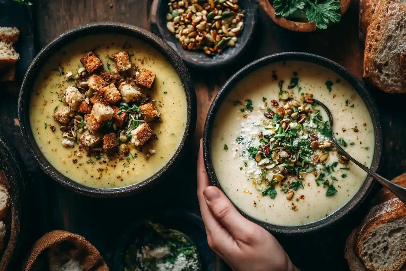 Cremige Zucchini Suppe