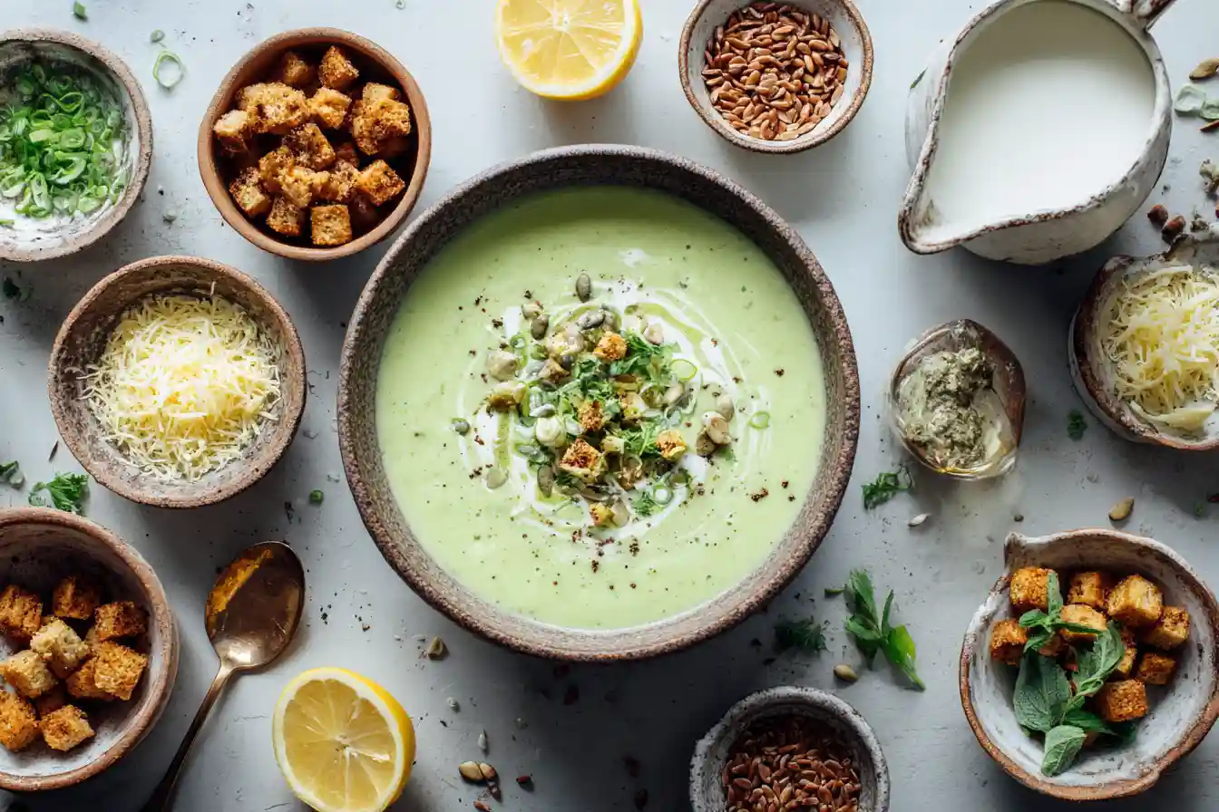 Cremige Zucchini Suppe