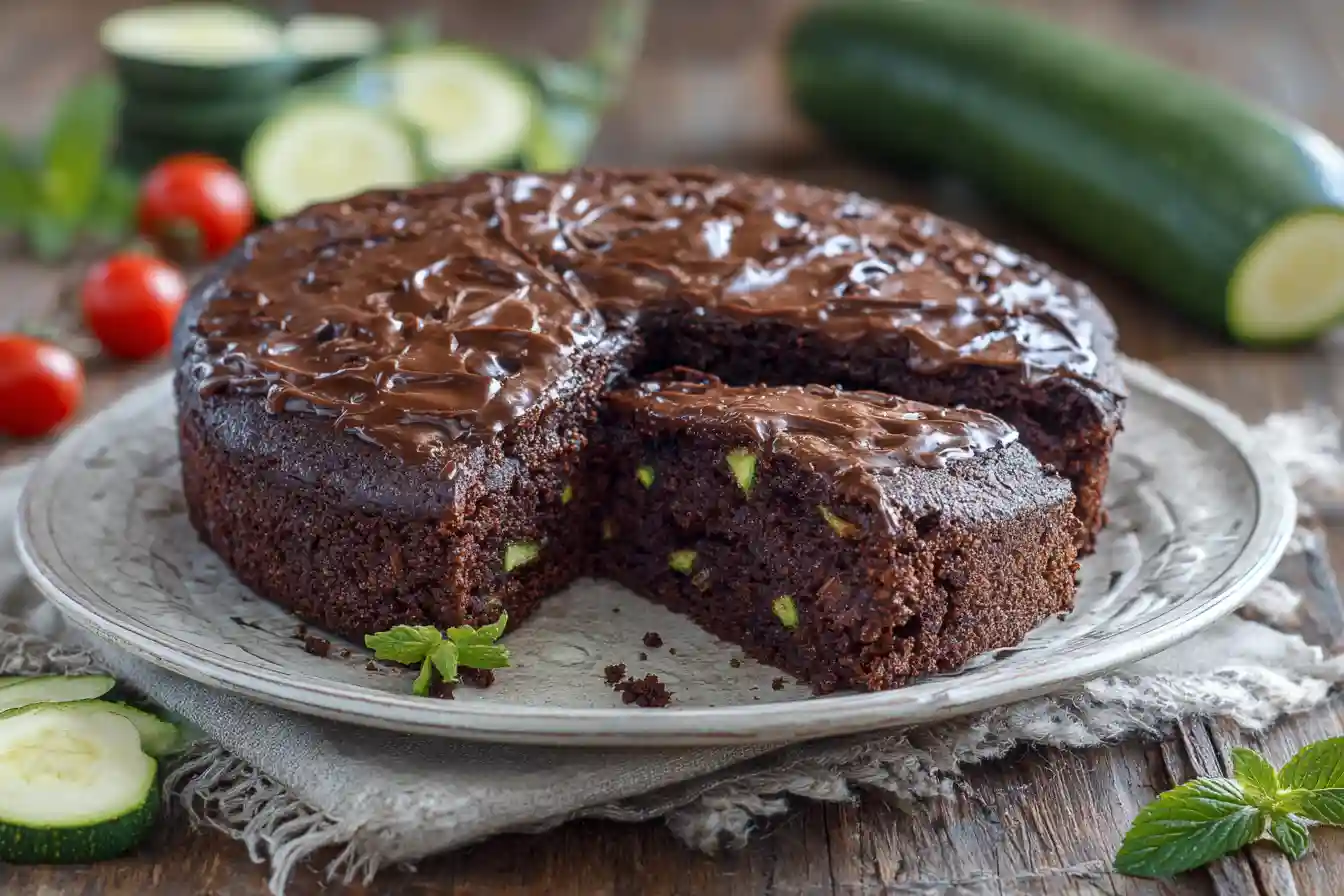 Schokokuchen mit Zucchini Rezept einfach und saftig