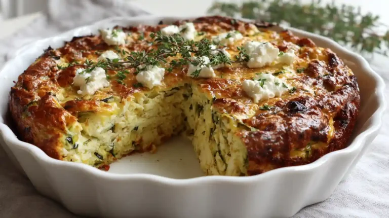 Zucchini Feta Auflauf vegetarisch & low carb