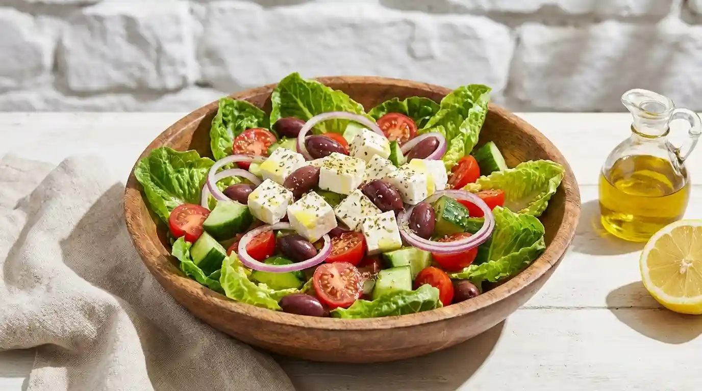 Vegetarisches Abendessen im Sommer