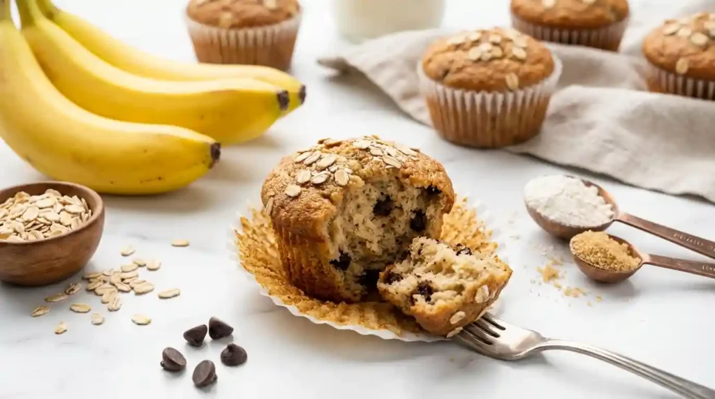 Vegane Muffins mit Banane – Einfaches Rezept ohne Ei