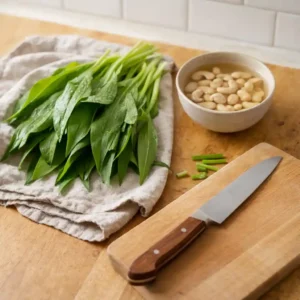 Cremige vegane Bärlauch-Pasta – Schnell