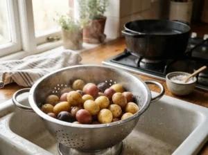 Gesunde Rezepte mit Kartoffeln,Quetschkartoffeln mit Protein